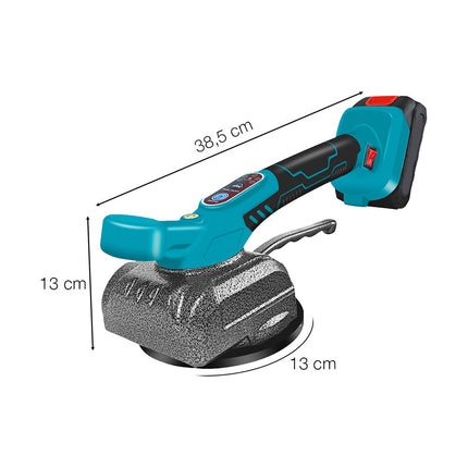 Ventosa Vibrante Piastrelle 130mm Doppia Batteria Ricaricabile 21V con Valigetta