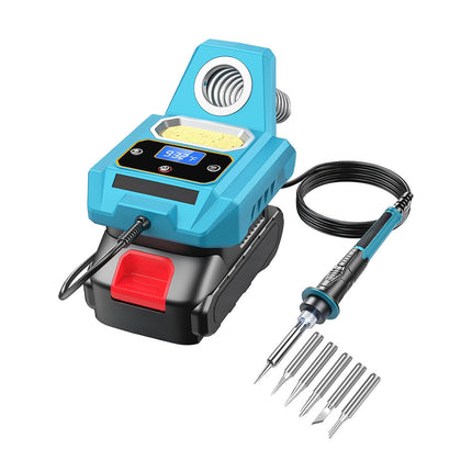Saldatore Ricaricabile Batteria 20V Cordless Senza Fili Temperatura 500° Display