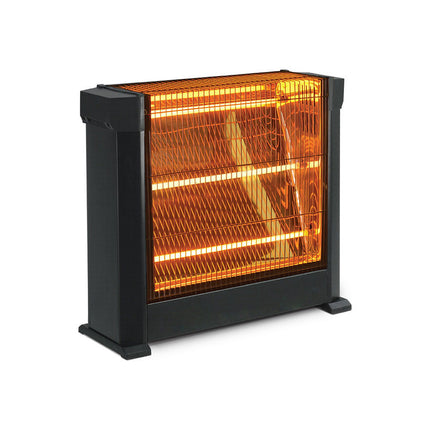 Stufa al Quarzo Elettrica Tre Elementi ad Infrarossi Potenza Regolabile 1800W