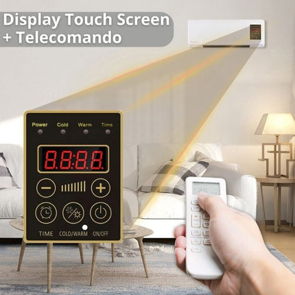 Termoventilatore Ceramico da Parete 2000W Caldo Freddo con Telecomando PTC