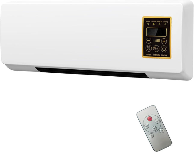 Termoventilatore Ceramico da Parete 2000W Caldo Freddo con Telecomando PTC