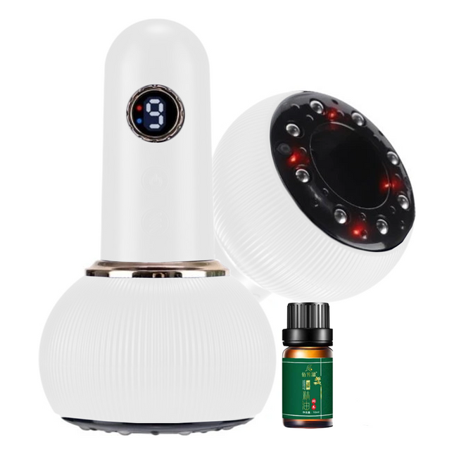 Massaggiatore Elettrico a Coppettazione Intelligente Dispositivo Gua Sha USB LED