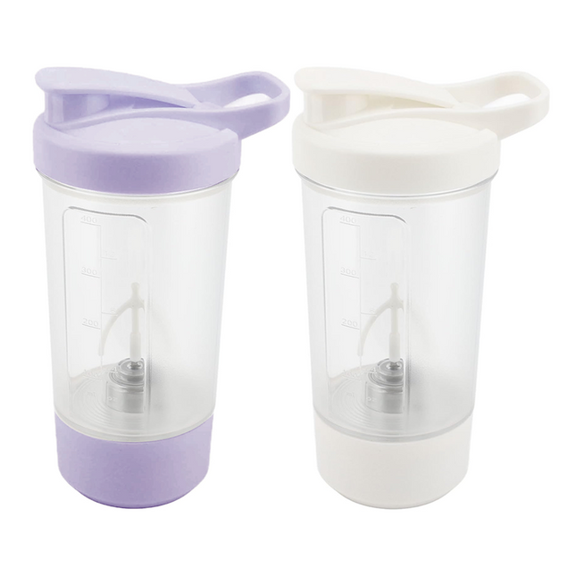 Shaker Elettrico Proteine USB Bottiglia Miscelatrice Automatica Graduata 400ml