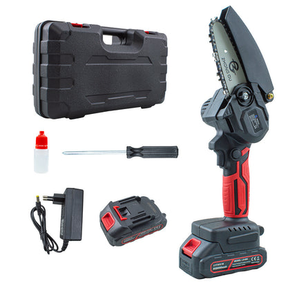 Mini Motosega Doppia Batteria 48V Cordless 6 Pollici Senza Fili Valigetta